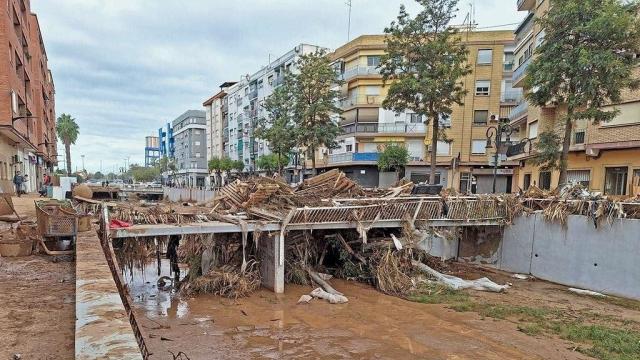 Aspecto del barranco de La Saleta, 48 horas después de la dana. METEORED
