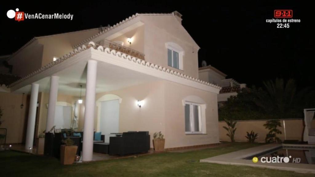 Vista de la casa de Melody.
