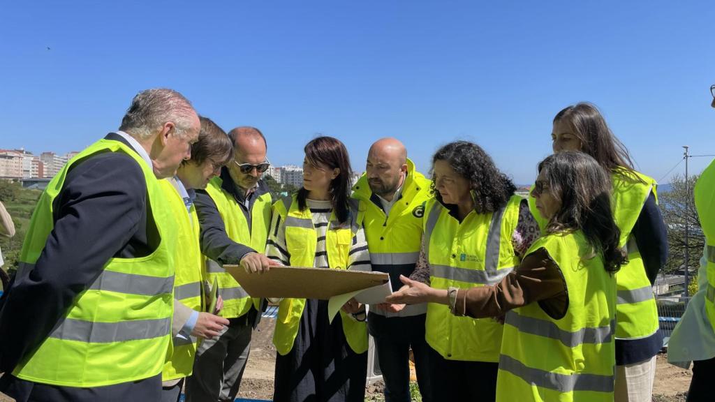 Acto de inauguración de las obras de los nuevos viales de acceso al CHUAC.