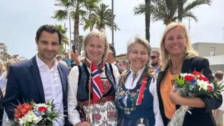 Eduardo Dolon, Anita Dalehavn, Randi Veines y Gitte Lund Thomsen.