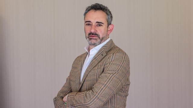 El portavoz de Vox en las Cortes, David Hierro, durante la entrevista con EL ESPAÑOL de Castilla y León