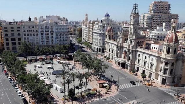 Plaza del Ayuntamiento de Valencia. Kai Försterling / Efe
