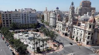 Plaza del Ayuntamiento de Valencia. Kai Försterling / Efe