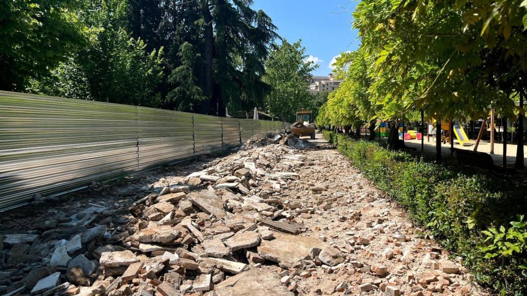 Remodelación del paseo central.