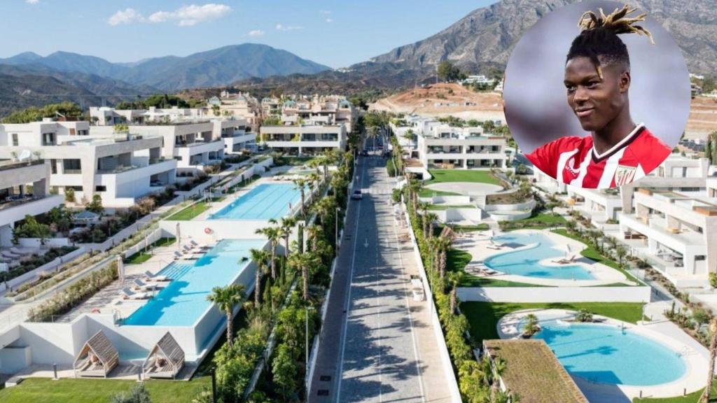 Así es la casa del futbolista Nico Williams en Málaga.