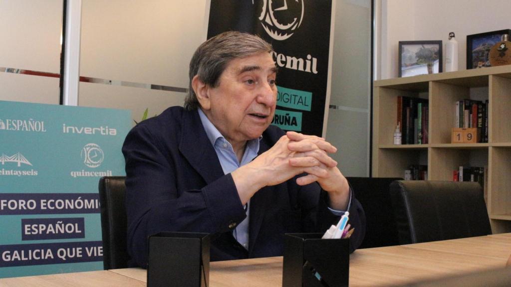 Lendoiro durante la entrevista con Quincemil