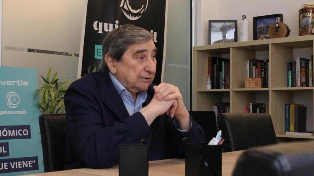 Lendoiro, en un momento de la entrevista