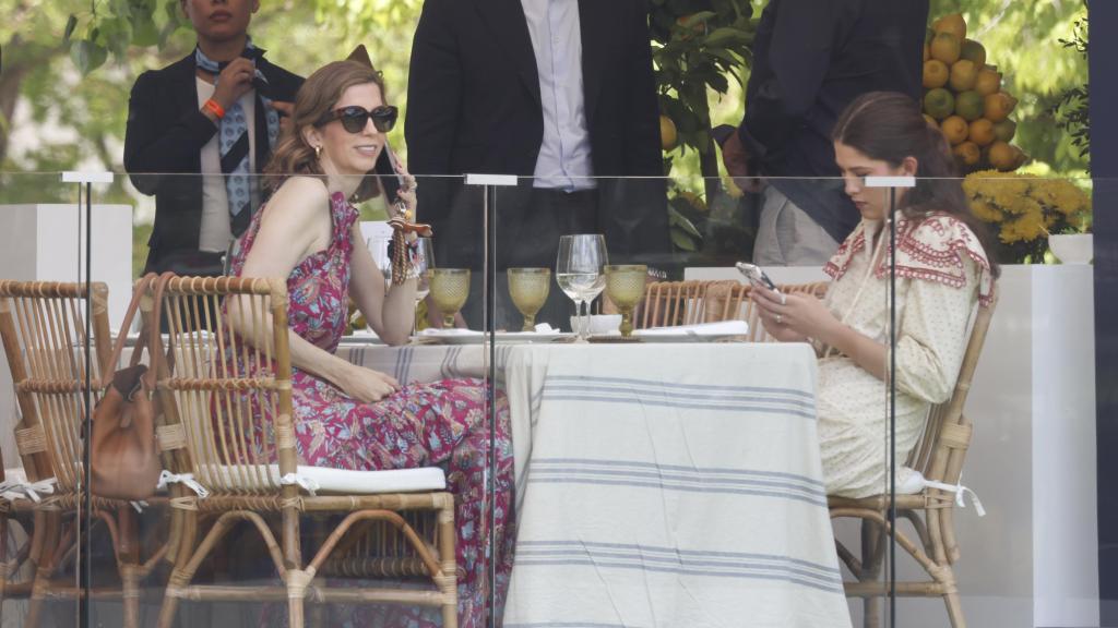 Margarita Vargas en la zona VIP.