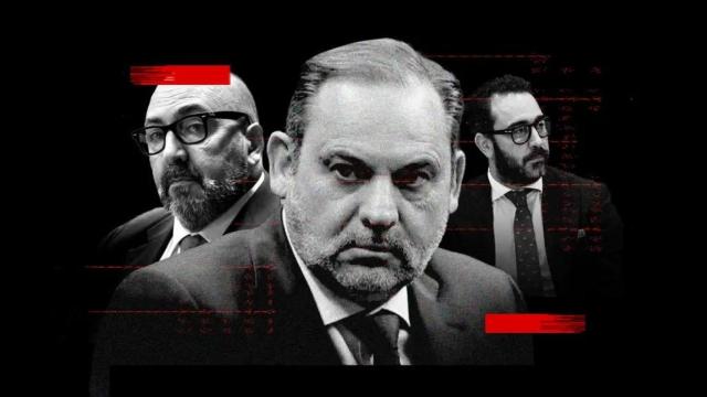 Montaje con Ábalos, Koldo y Aldama.