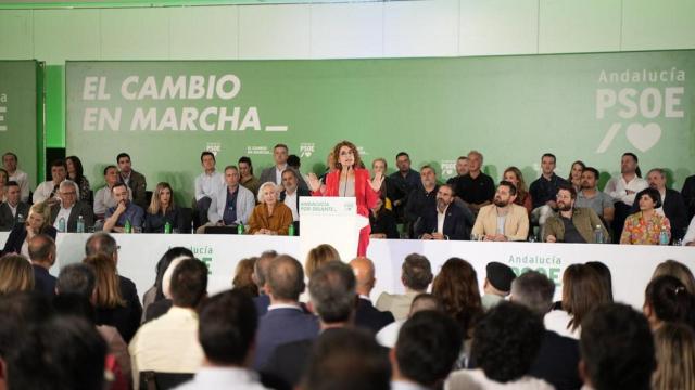 La secretaria general del PSOE andaluz, María Jesús Montero, en el Comité Director del partido.