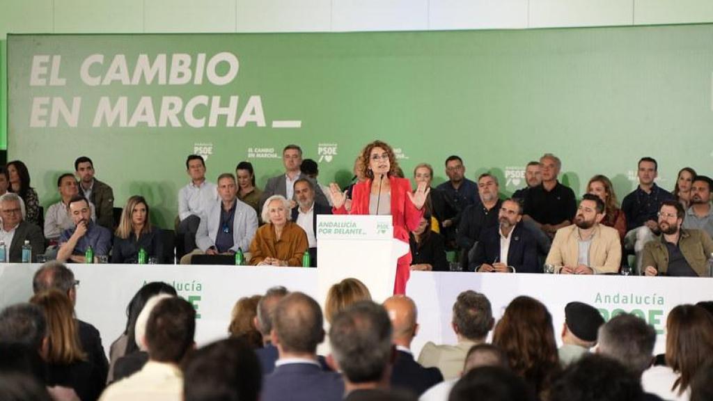 La secretaria general del PSOE andaluz, María Jesús Montero, en el Comité Director del partido.