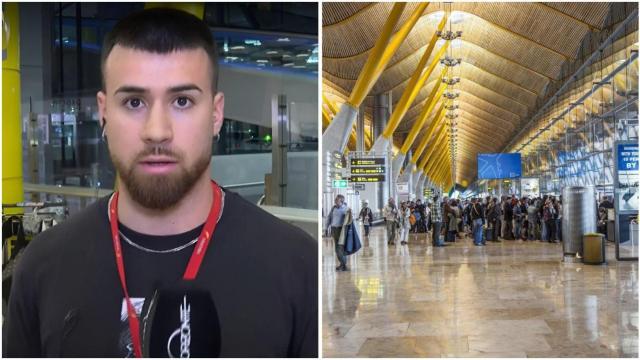 Eduardo Lujián, conductor del aeropuerto Adolfo Suárez Madrid-Barajas, en un programa de televisión.