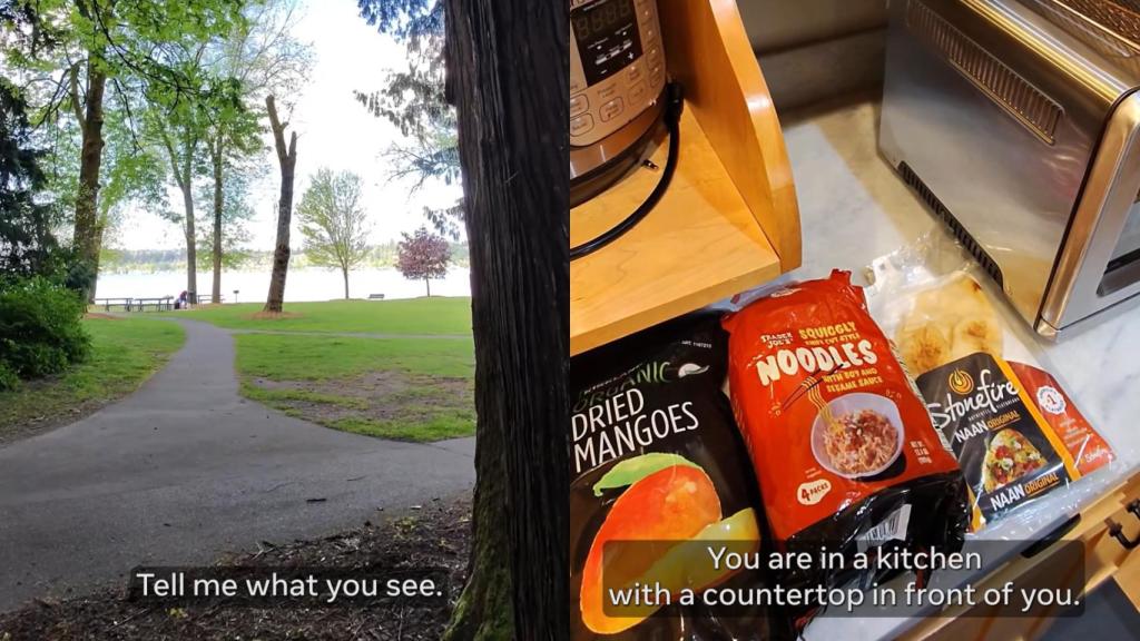 Captura del vídeo de la nueva función de Meta que describe lo que el usuario.