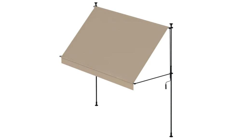 El toldo extensible manual y portátil de Leroy Merlin.