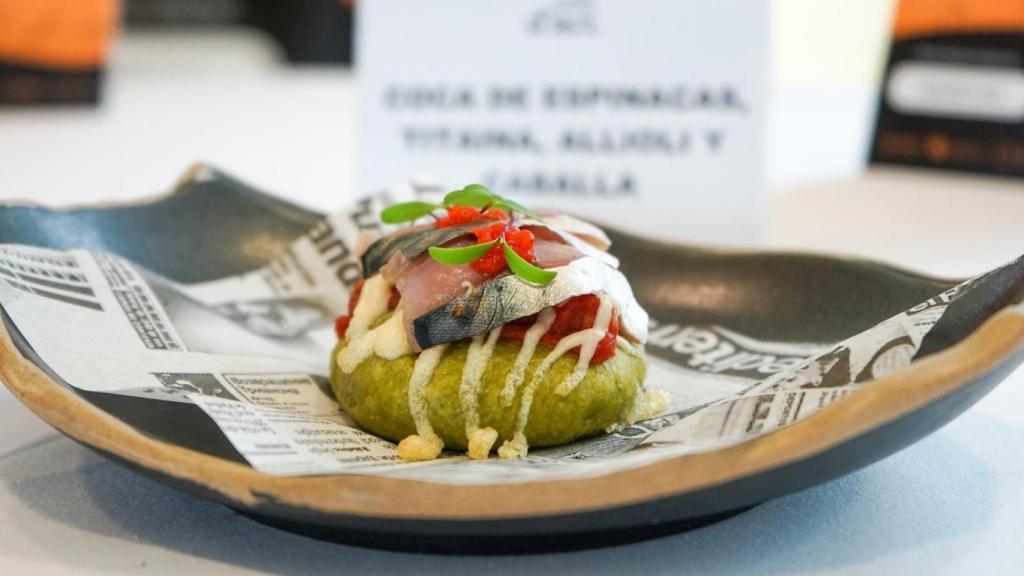 Con esta receta David Sandín logró el premio a la mejor tapa de la Comunitat Valenciana en 2024.