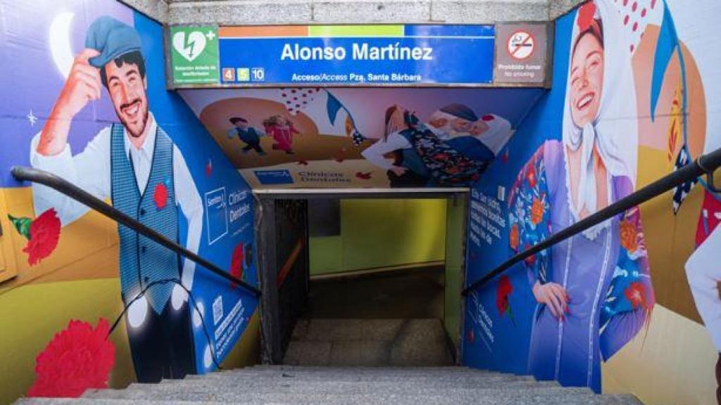La estación de Metro de Alonso Martínez.