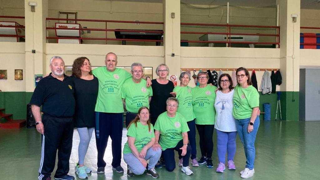 Algunos de los miembros de la Asociación de Afrontamiento activo del Dolor Miguel Ángel Galán