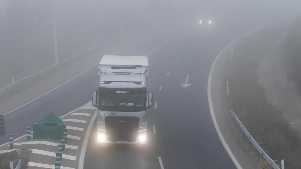 La A-62, a la altura de Ciudad Rodrigo (Salamanca)