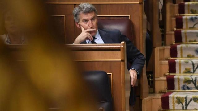 El líder del PP, Alberto Núñez Feijóo, en el Congreso de los Diputados