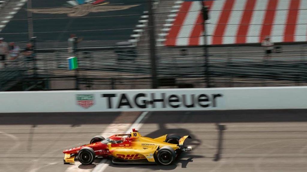 Álex Palou en el ensayo de la clasificación de las 500 Millas de Indianápolis.