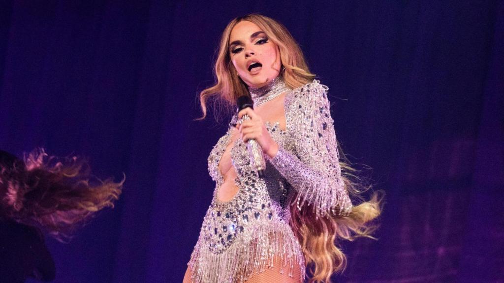 Melody, durante la actuación de Eurovisión.