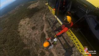 Rescate de una persona indispuesta en Peguerinos (Ávila)