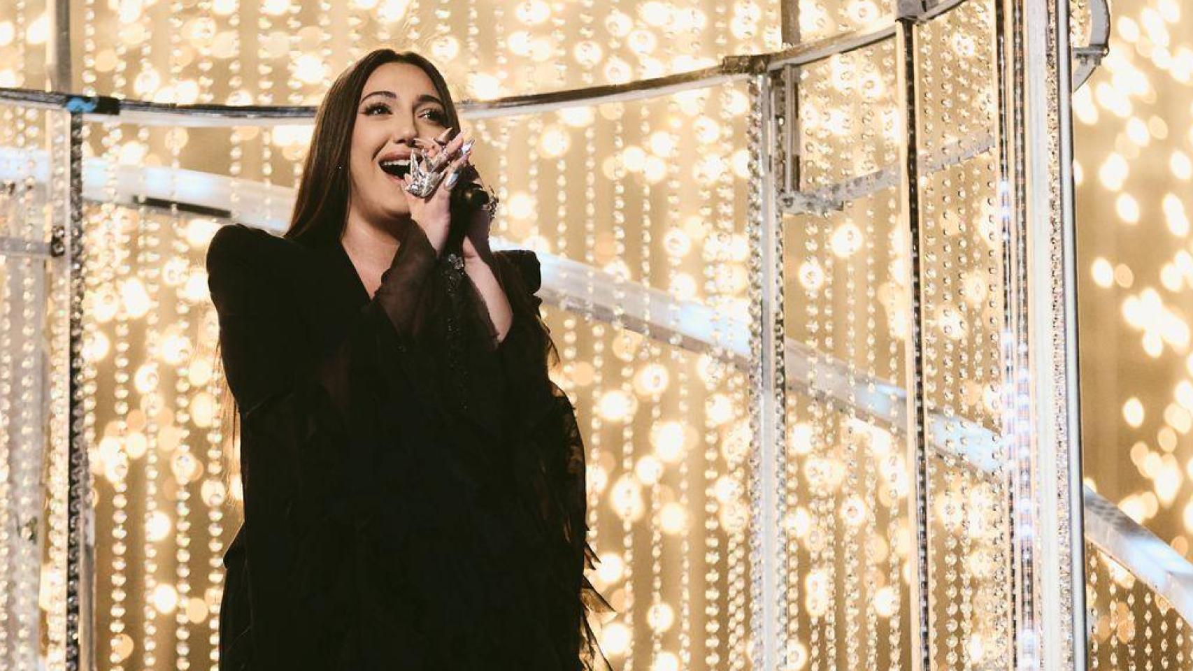 Yuval Raphael, durante su actuación en la final de Eurovisión 2025.