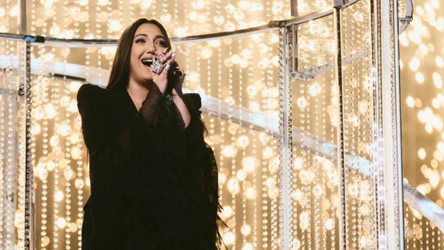 Yuval Raphael, durante su actuación en la final de Eurovisión 2025.