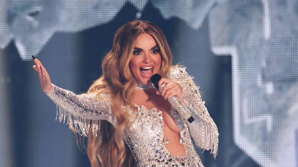 Melody durante su actuación en Eurovisión 2025.