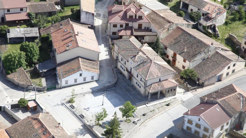 Imagen área de Aldealengua de Pedraza (Segovia)