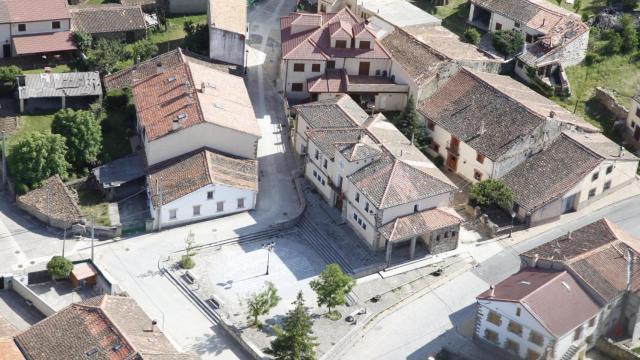 Imagen área de Aldealengua de Pedraza (Segovia)
