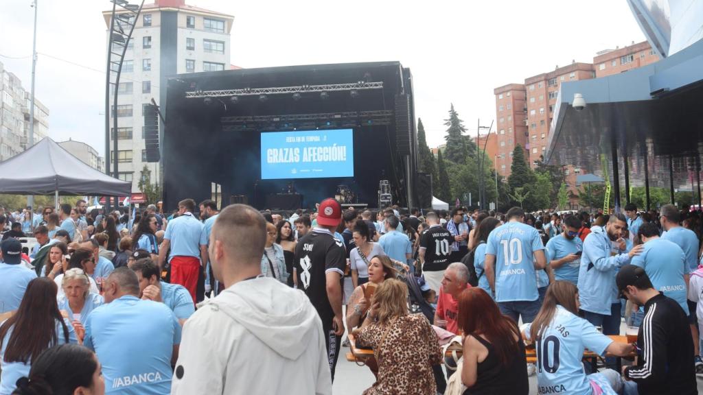 Actividades previas al partido del Celta en Vigo.