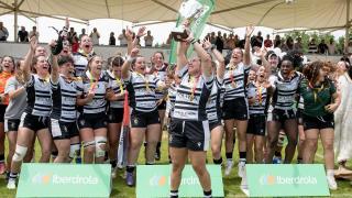 Celebración del título de la Liga Iberdrola, que  ha ganado Colina Clínic El Salvador.