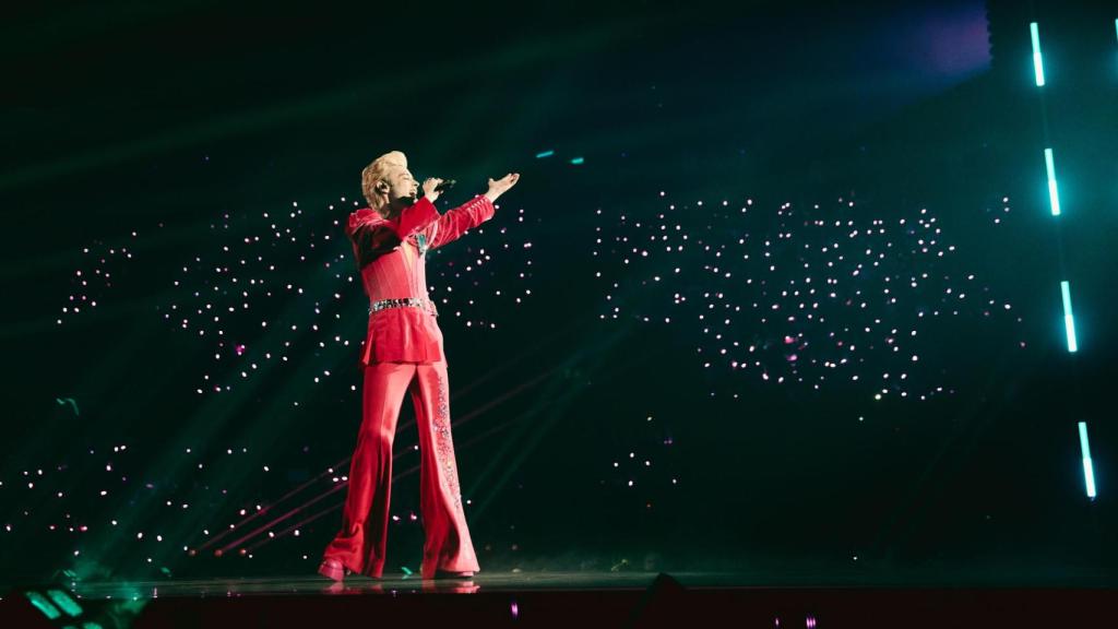 Ziferblat durante su actuación en la final de la 69 edición del Festival de Eurovisión en el St. Jakobshalle.