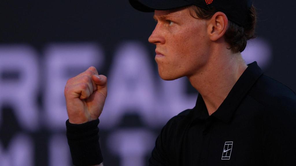 Jannik Sinner, durante la final del Masters 1.000 de Roma ante Carlos Alcaraz