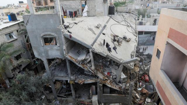 Escombros de los ataques israelíes en la Franja de Gaza.