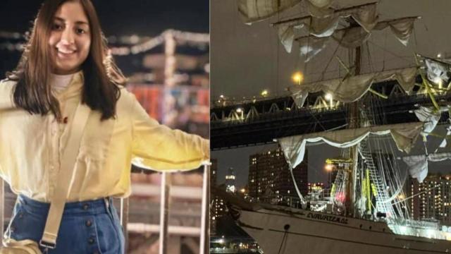 América, la joven que murió en el accidente del buque mexicano estrellado contra el puente de Brooklyn.