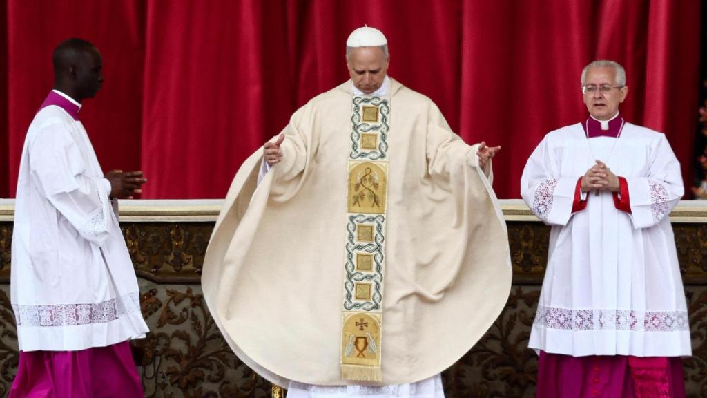 Misa del Papa León XIV en la Plaza de San Pedro.