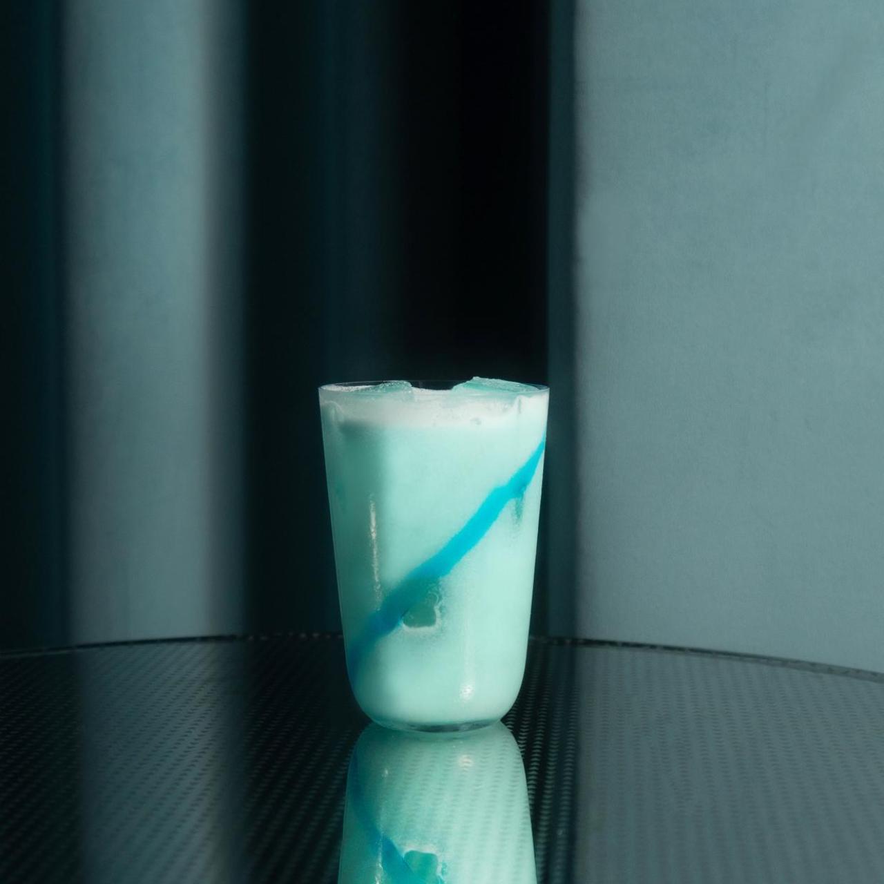 El cóctel 'Blue Milk'.