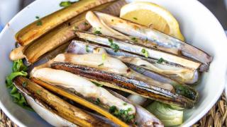 Navajas a la parrilla.