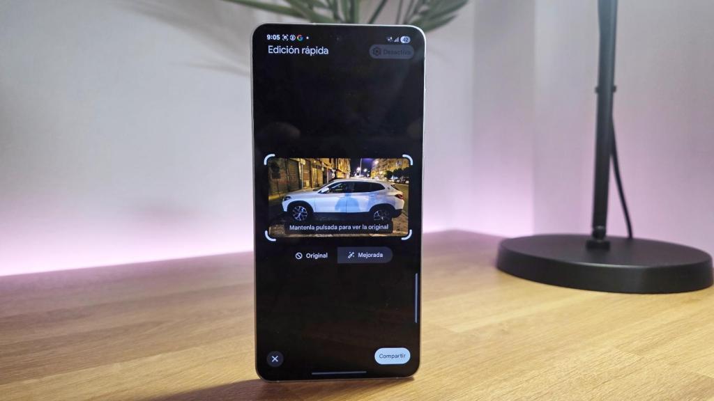 Opción de Edición rápida en Google Fotos