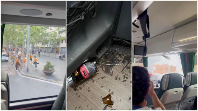 Radicales del Sant Andreu apedrean el autobús del Rayo Majadahonda