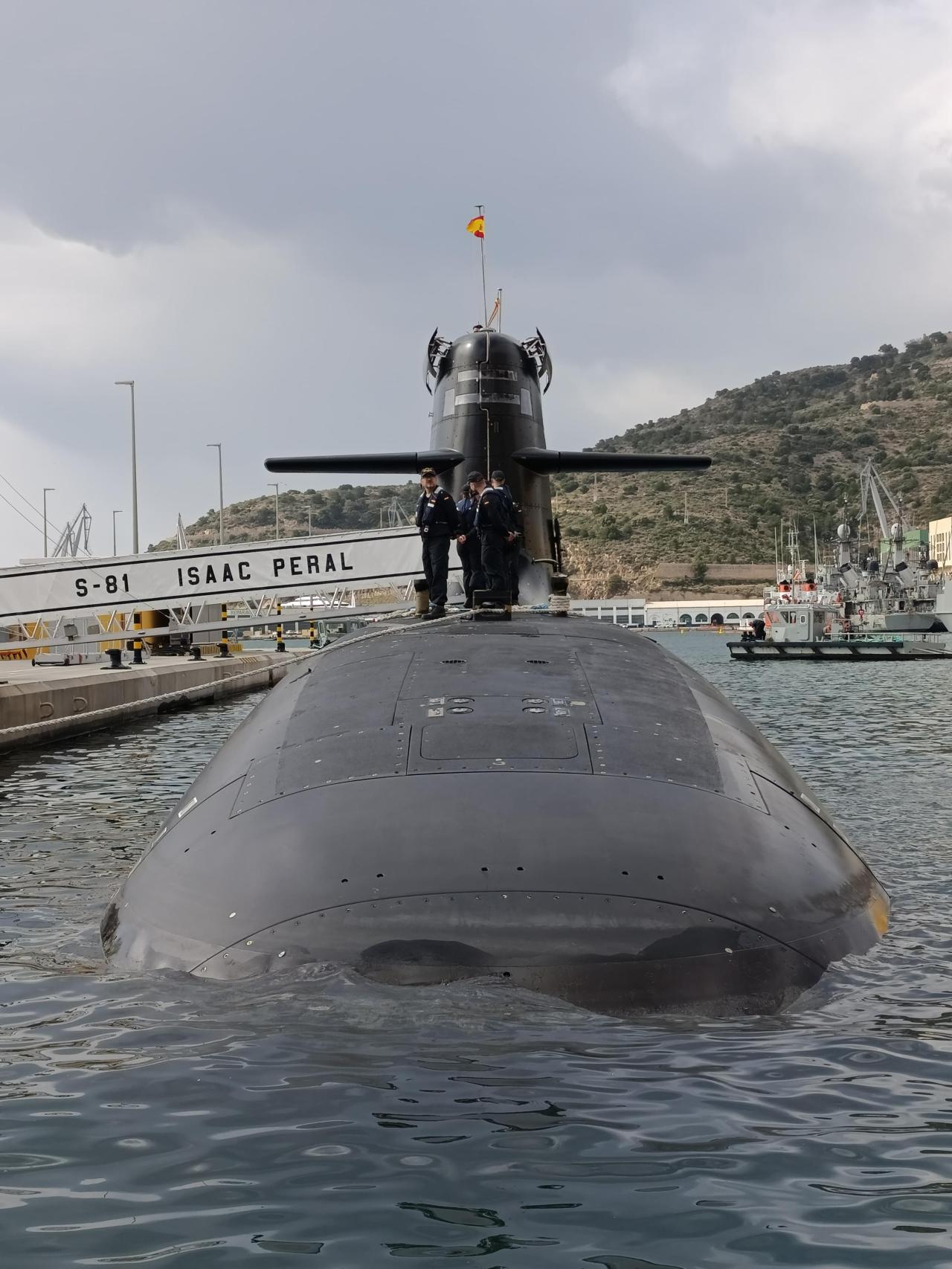 La proa del submarino S-81.