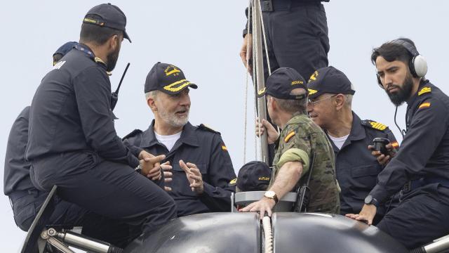 El Rey, Felipe VI, en la vela del S-81.