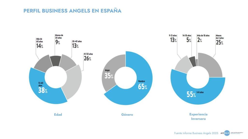 Perfil del 'business angel' en España. FUENTE: AEBAN.
