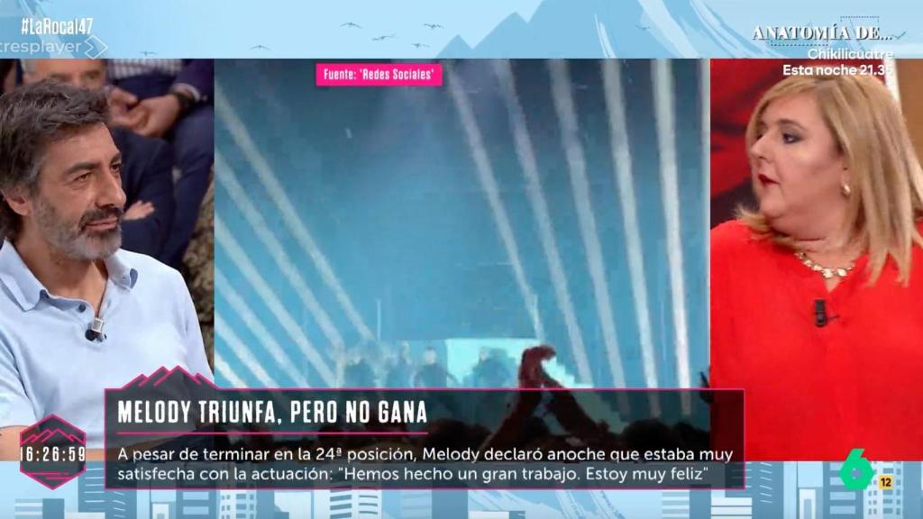 Juan del Val y Pilar Vidal en 'La Roca'.