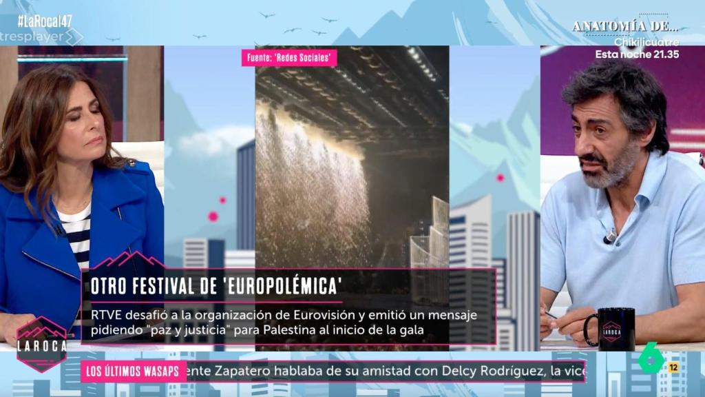 Nuria Roca y Juan del Val en 'La Roca'.