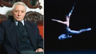 Yuri Grigoróvich en 1994 (foto: ITAR-TASS). A la derecha, Grigoróvich en una foto antigua compartida por el Teatro Bolshói.