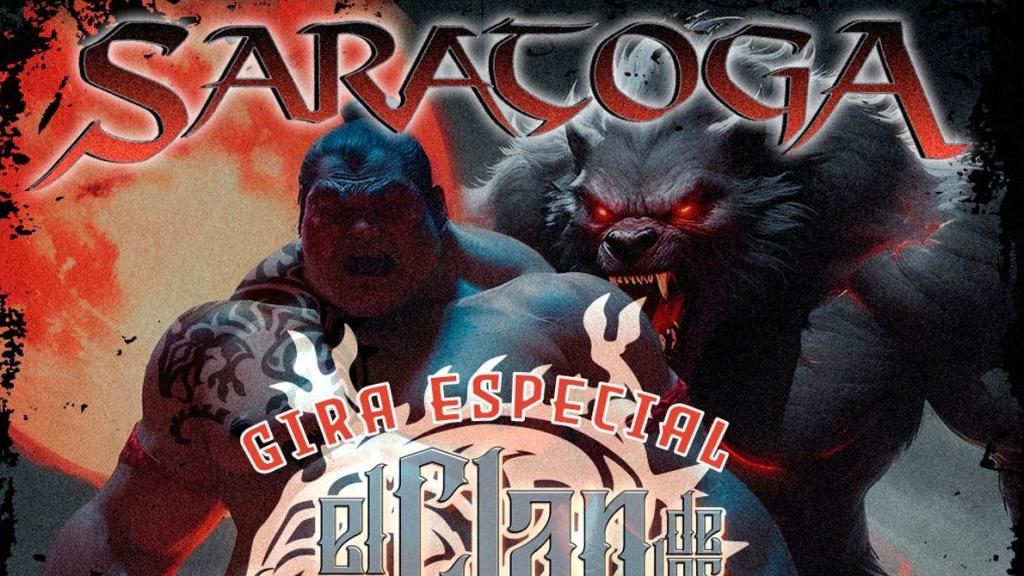 Cartel de la gira de Saratoga 'El clan de los lobos'.