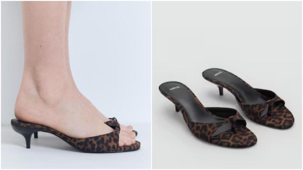 Sandalia tacón kitten de Mango. Ref: 87075960